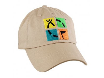 Geocaching šiltovka s farebným logom - KhakiGeocaching Logo Cap - Khaki.