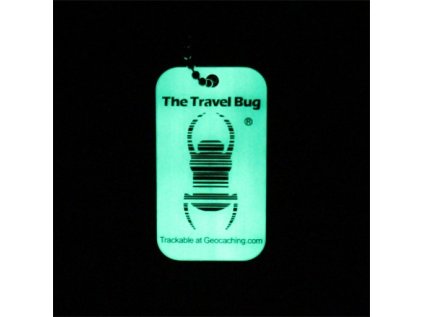 Geocaching QR Travel Bug®- glow in the dark