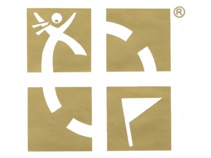Nálepka na auto s logom Geocaching - zlatá.Geocaching sticker- gold.